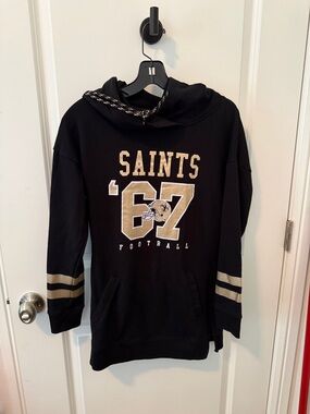 NFL Saints Black & Gold Hoodie '67 Football Sweatshirt